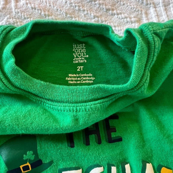 Carter's Green Long Sleeve Tee with St. Patrick’s Day Design‎ - Picture 2 of 3